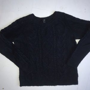 H&M Navy Blue Knit Sweater